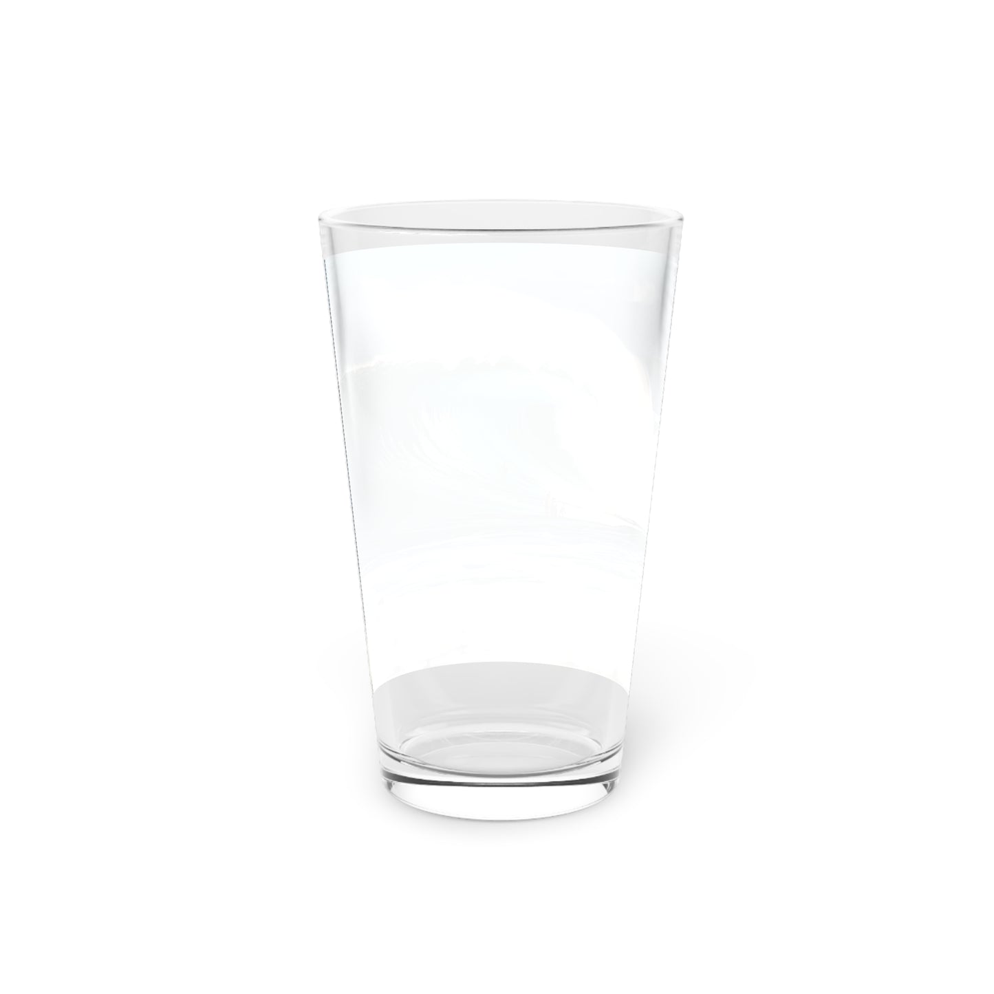 Dive into the waves of Pipeline: North Shore, Oahu, Hawaii, US with this Pint Glass. Surfing's soul in a glass, exclusively at Stashbox.ai.