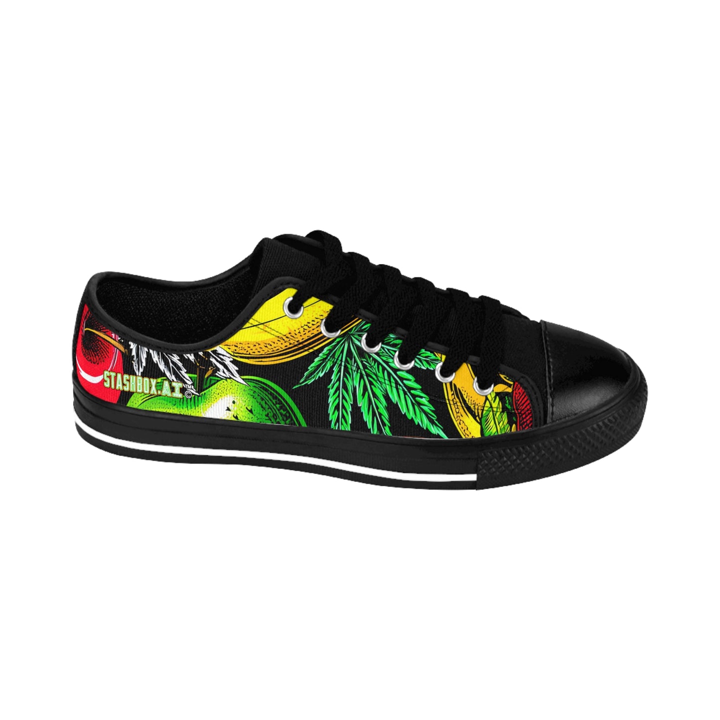 STASHBOX.AI Tropical - Stylish Casual Shoes featuring original music and beach artwork
