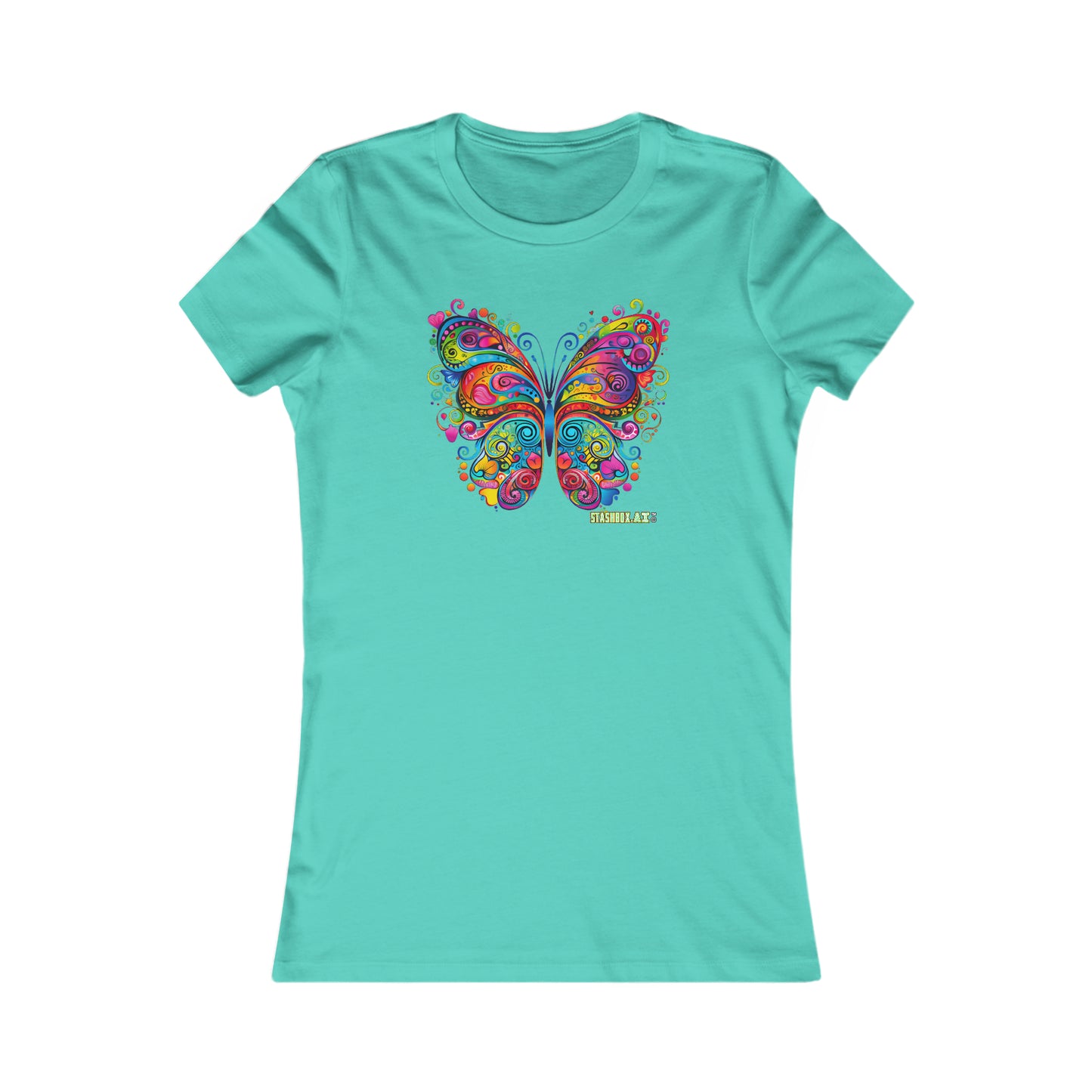 Women's Favorite T-Shirt Colorful Butterfly Design 007