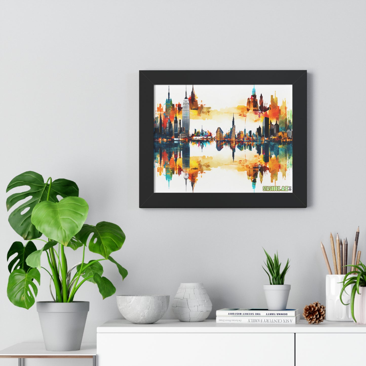 Artistic New York City Framed Poster - Stashbox Exclusive
