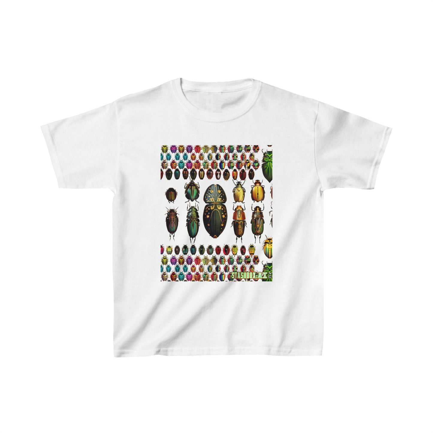 Kids Heavy Cotton⢠Tee Cute Colorful Bugs 006