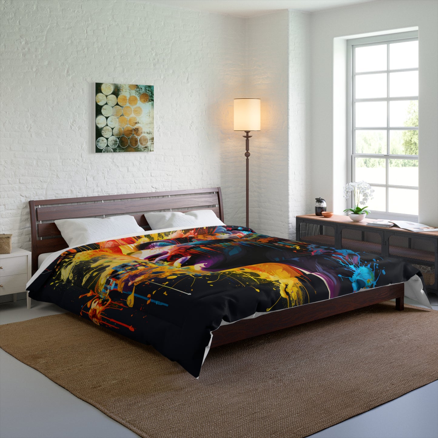 Female Singer Drip Ink Art, Classic row of Surfboard designsComforter Surfboards Design #006