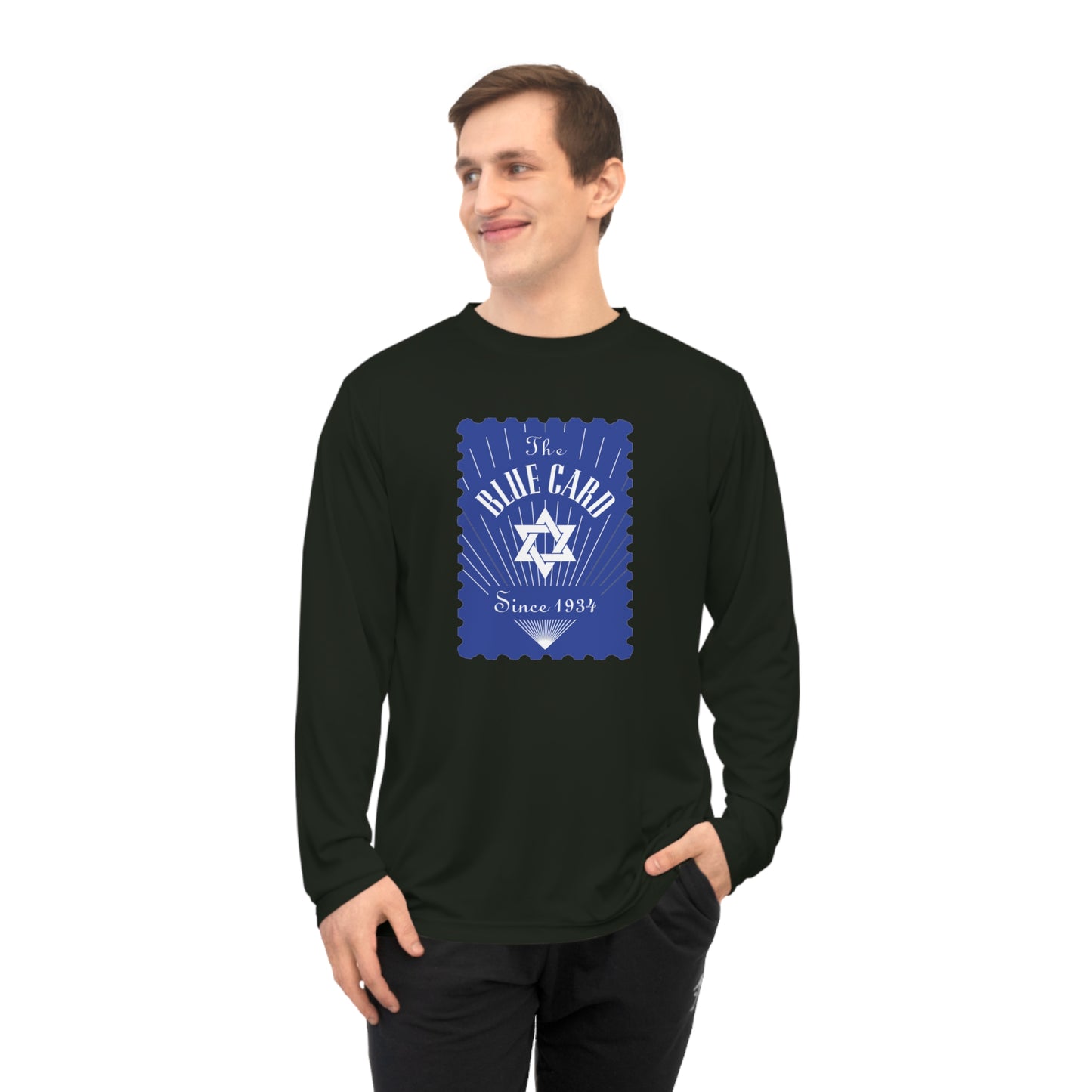 Classic Blue Ribbon Unisex Performance Long Sleeve Shirt - Great for Sports, Casual Wear & Gifts