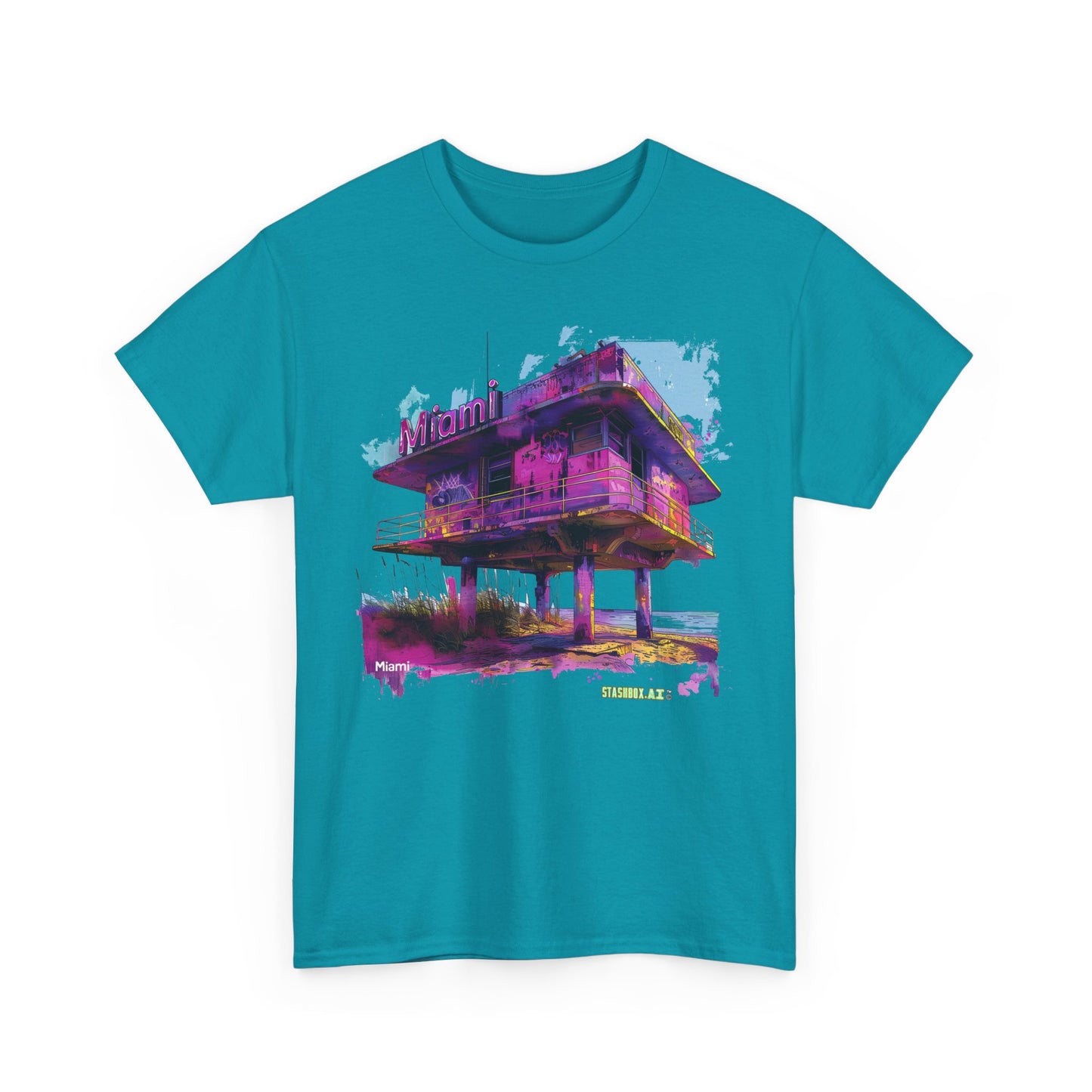 Unisex Heavy Cotton Miami TShirt Design 08