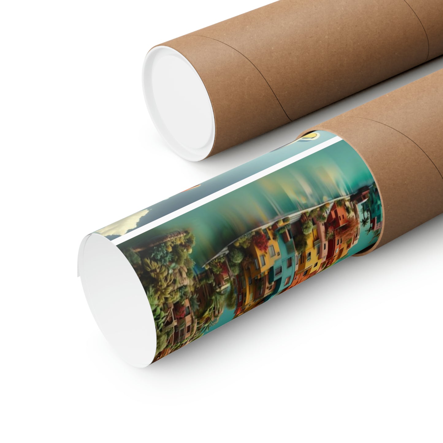 Matte Horizontal Poster Miami Architecture 5-in-1 Design 002