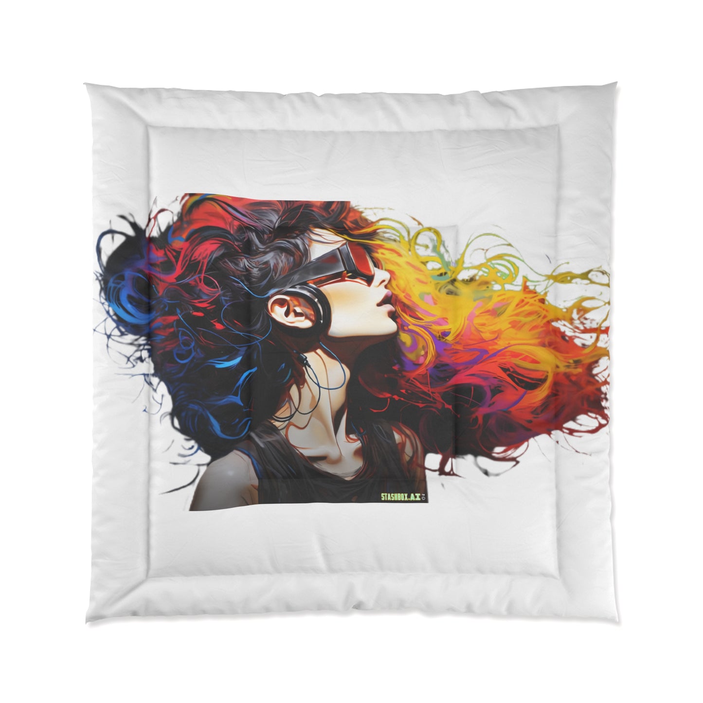 Cool Model Rainbow Ink Bedding Comforter 019