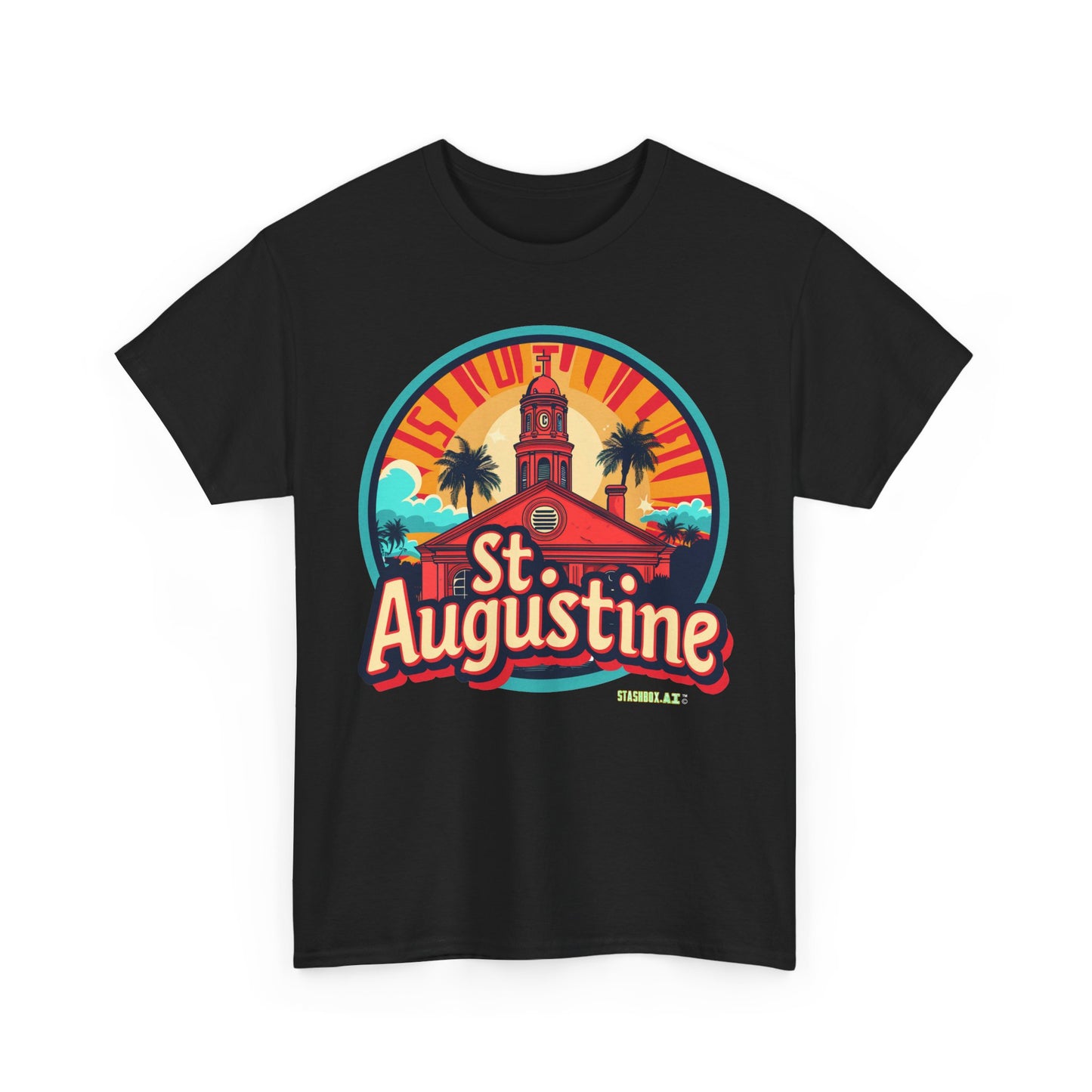 Unisex Heavy Cotton Tee St. Augustine Design 004