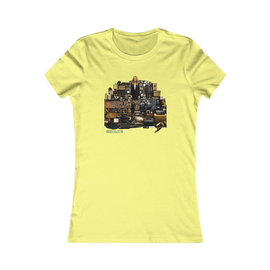 Women's Favorite T-Shirt A Girl and her Makeup Knolling Art Style
