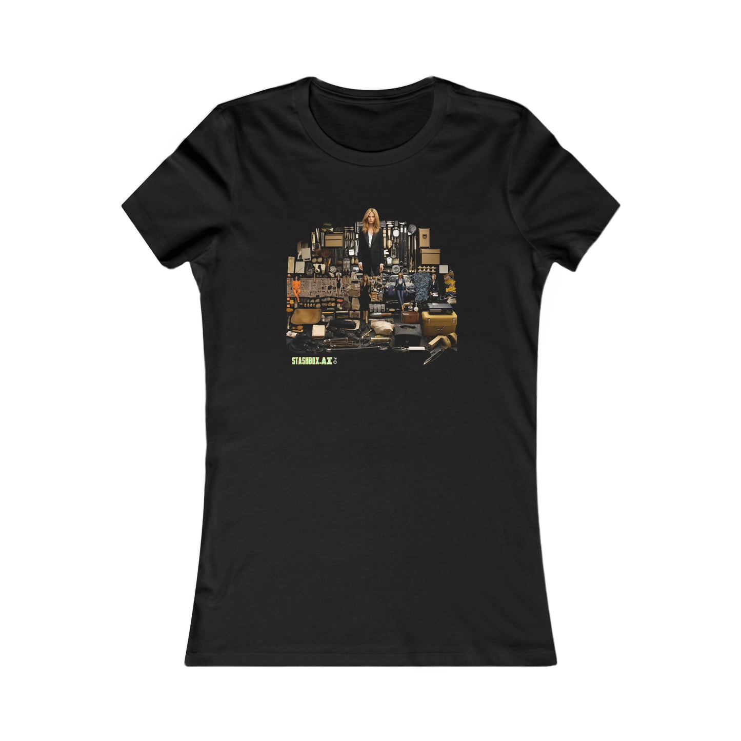 Women's Favorite T-Shirt A Girl and her Makeup Knolling Art Style