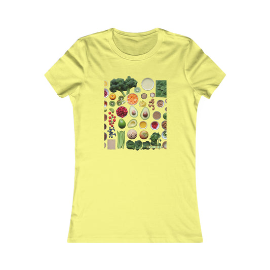 Women's Favorite T-Shirt Vegatables Knolling Art Style 011