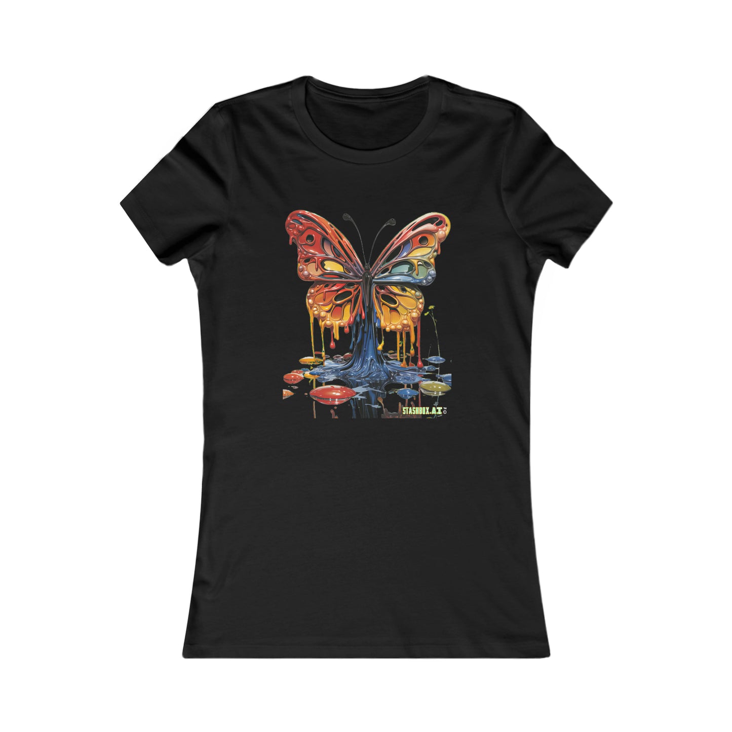 Women's Favorite T-Shirt Pop Surrealism Butterfly Design 008