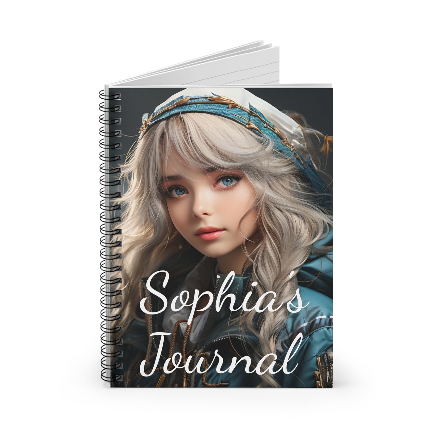 Spiral Notebook - Cover says Sophia's Journal Ruled Line Paper