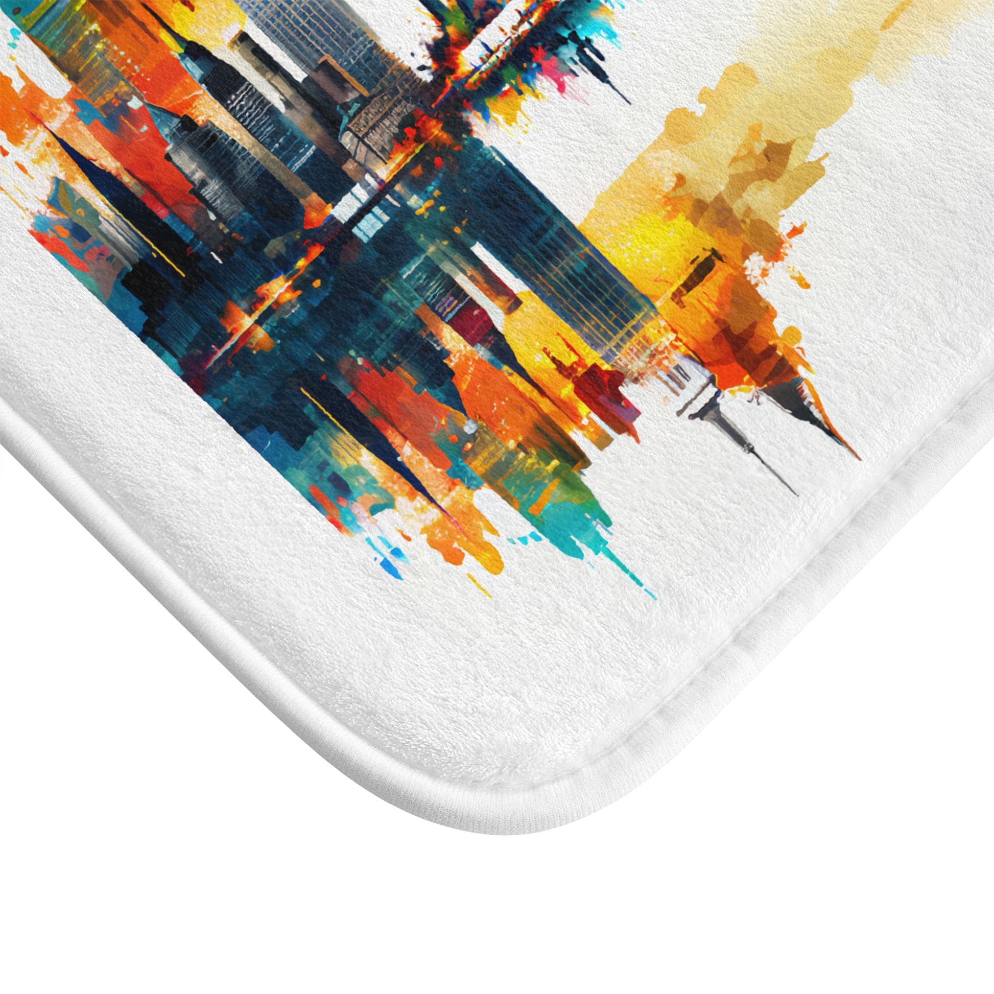 Artistic New York City Bathroom Rug - Stashbox Exclusive