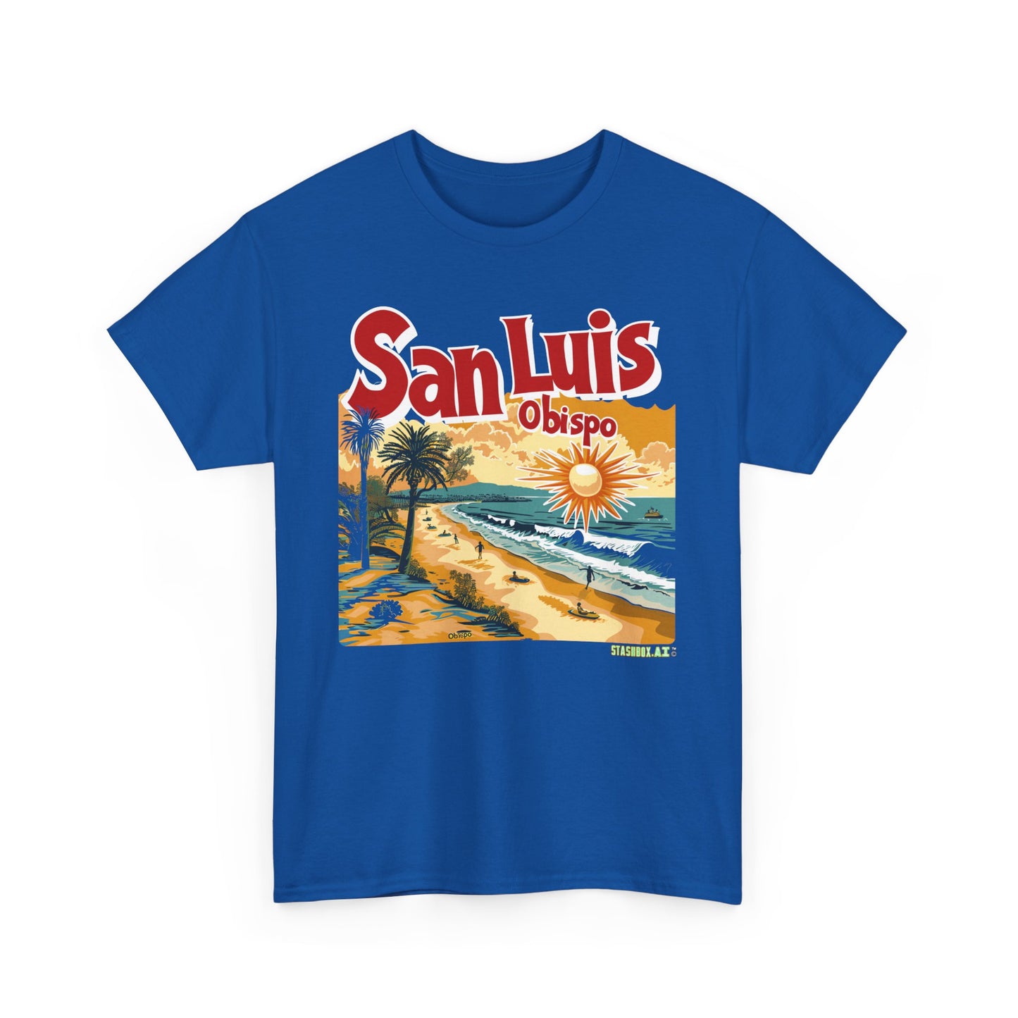 Unisex Heavy Cotton TShirt San Luis Obispo Design 008