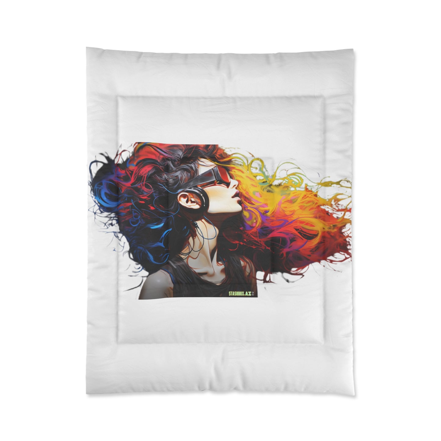 Cool Model Rainbow Ink Bedding Comforter 019