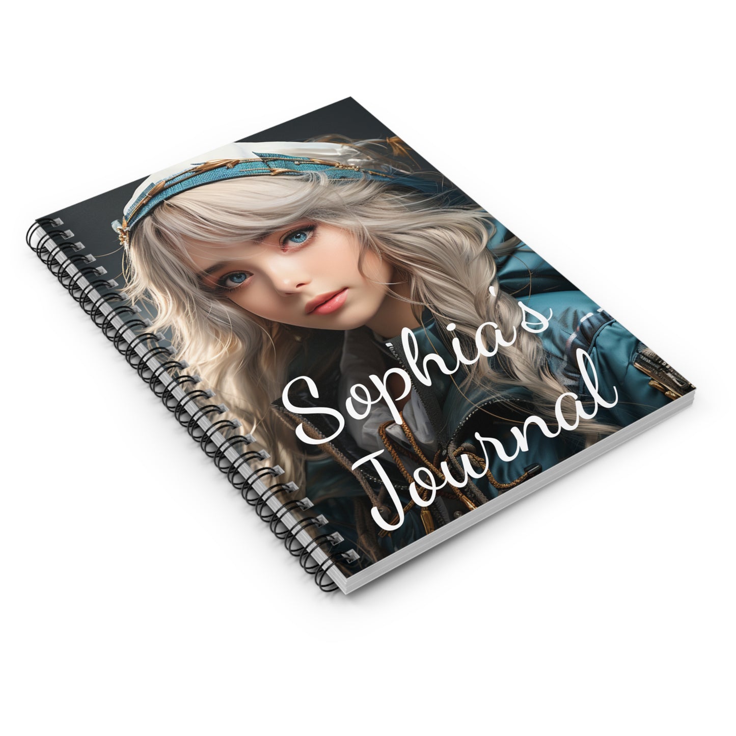 Spiral Notebook - Cover says Sophia's Journal Ruled Line Paper
