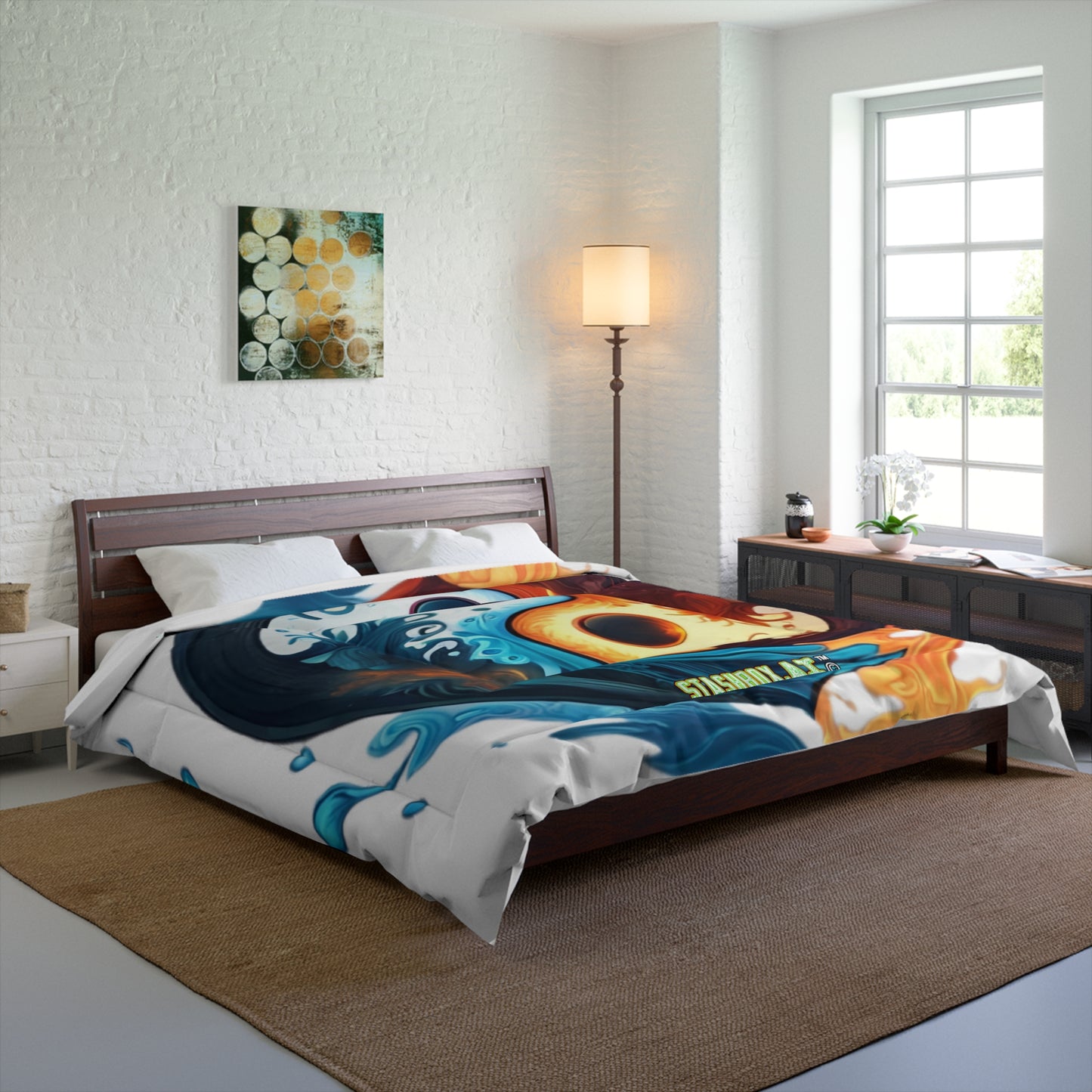 Bedding Comforter Artistic Yin Yang by Joel Lovett Design 001
