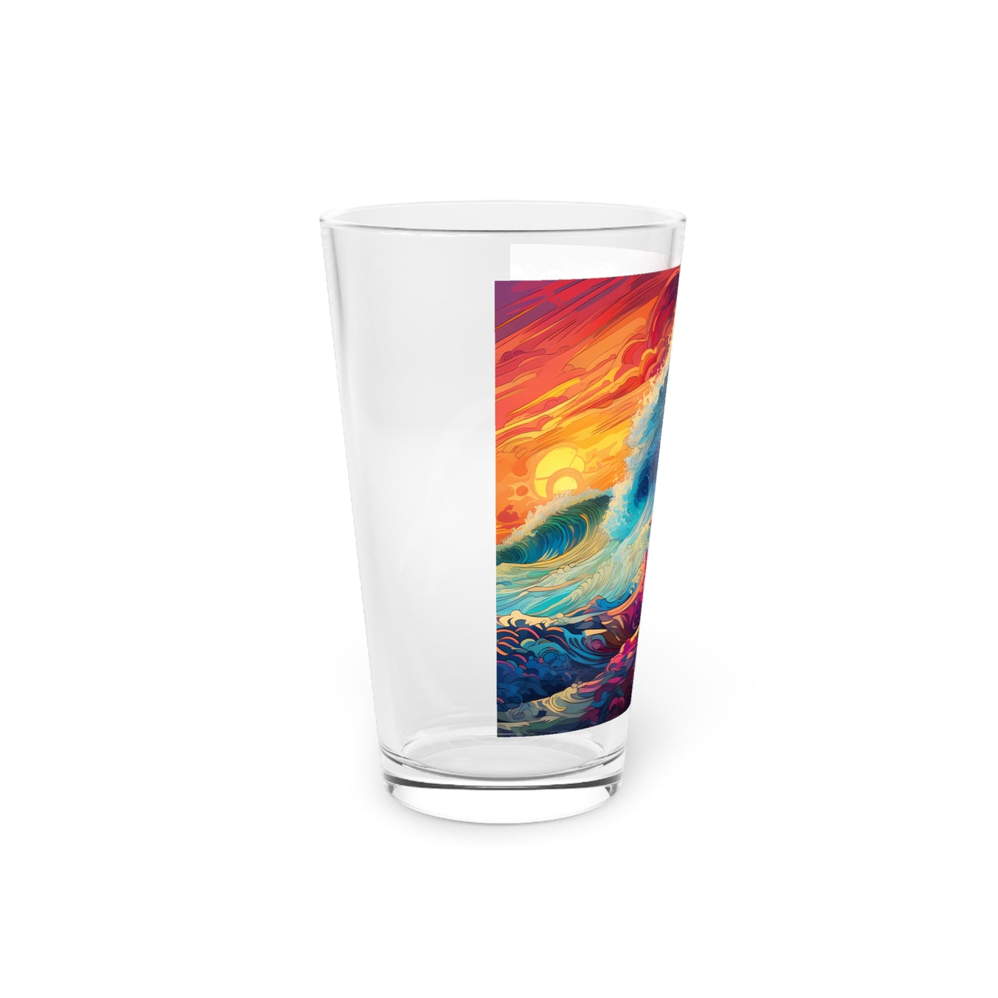 Immerse yourself in the Psychedelic Abyss with our Design #005 Pint Glass. Liquid artistry, exclusively at Stashbox.ai.