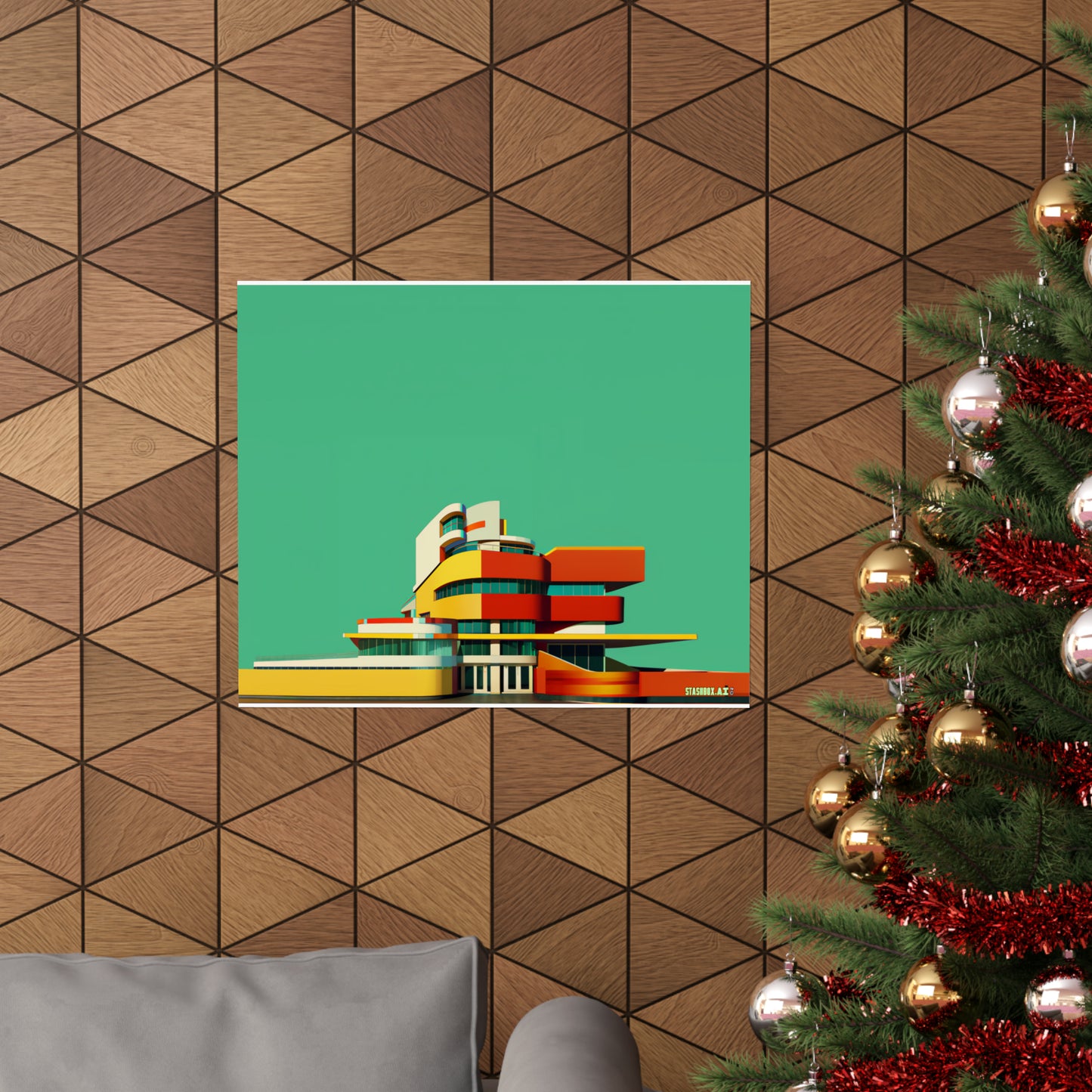 Matte Horizontal Poster Miami Architecture 001