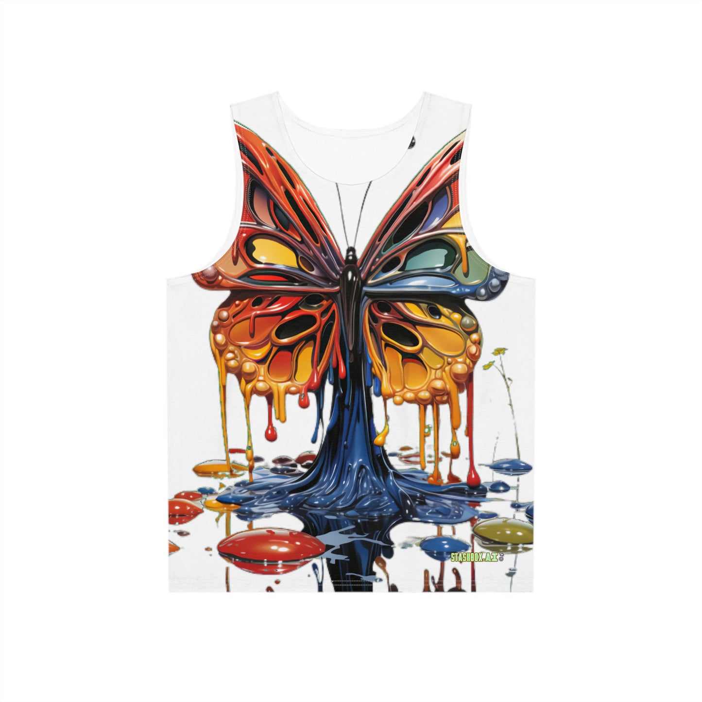 Men's Tank (AOP) Surreal Pop Butterfly Art 008