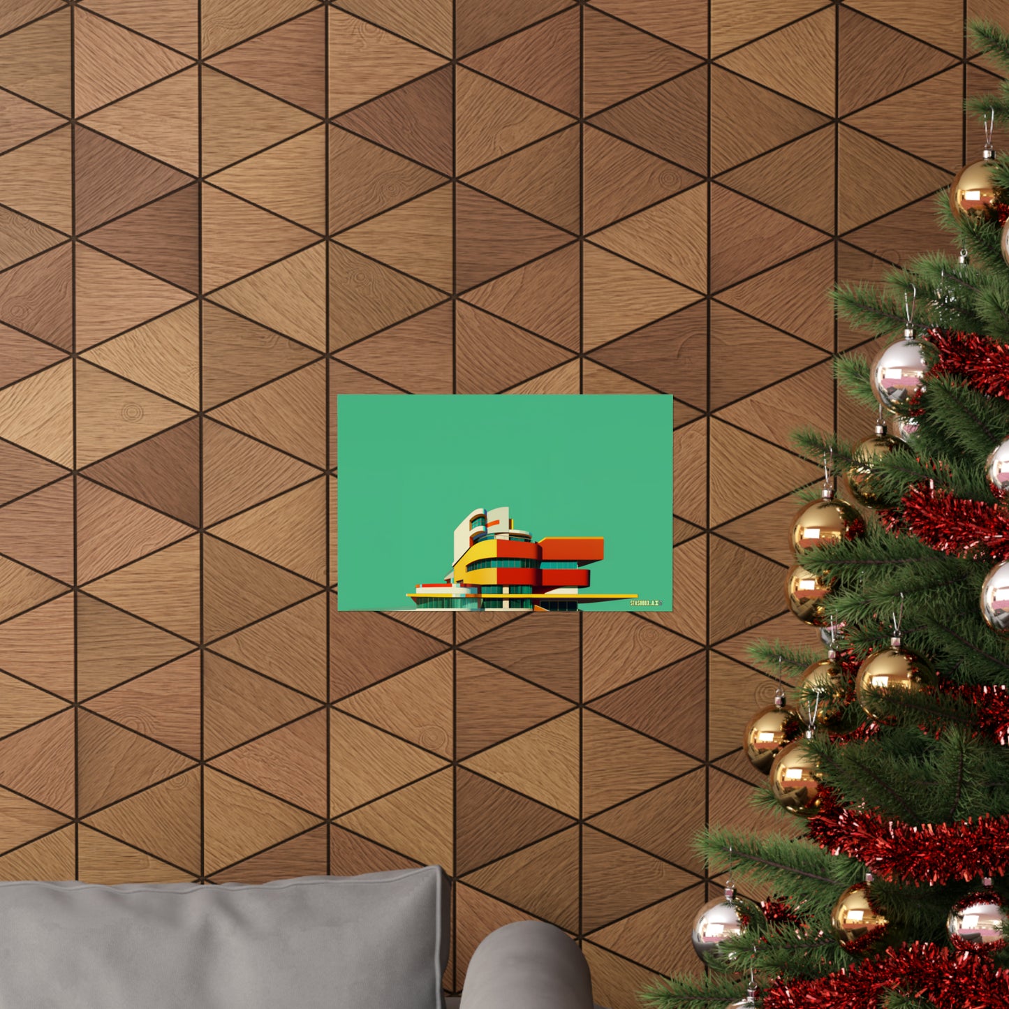 Matte Horizontal Poster Miami Architecture 001