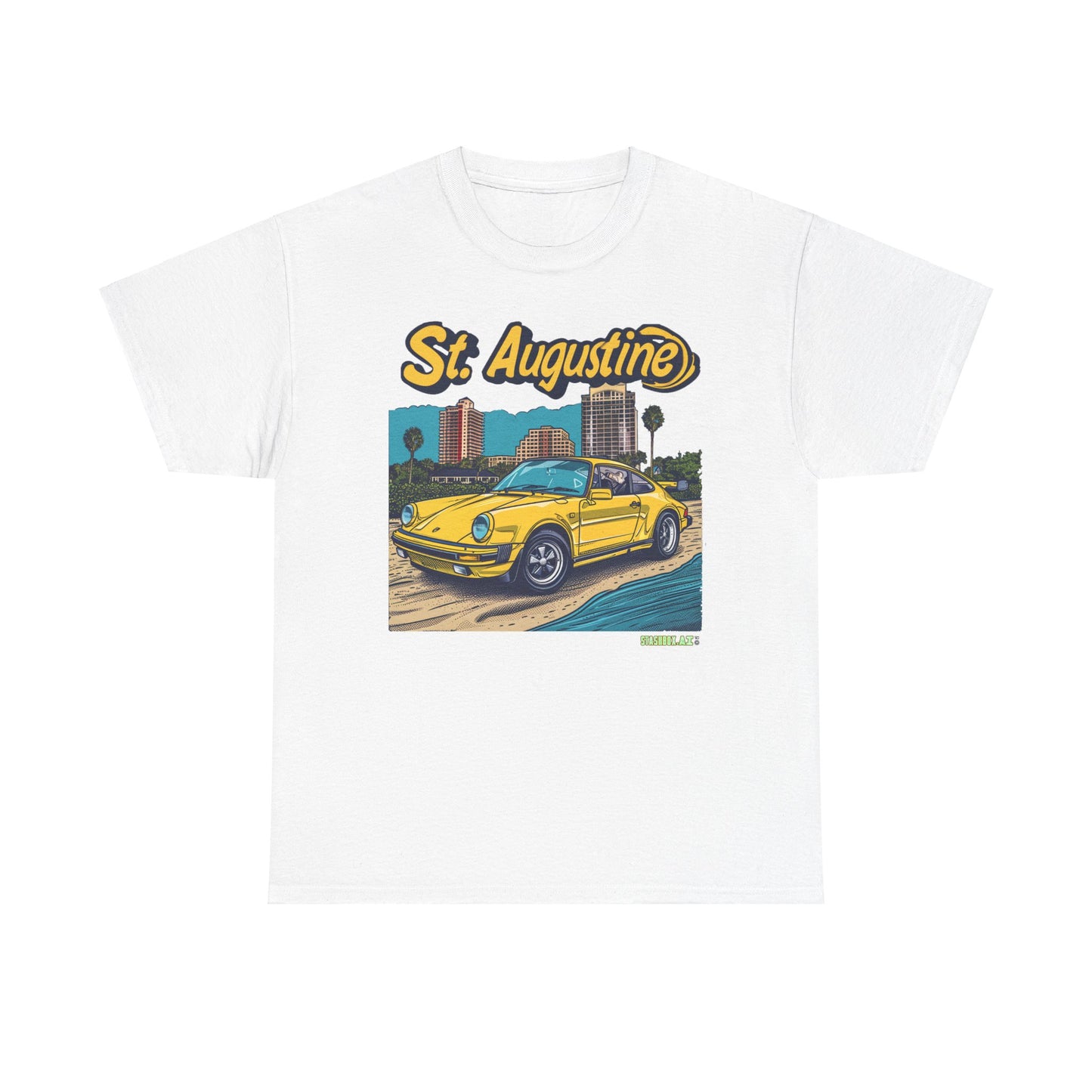Unisex Heavy Cotton Tee St. Augustine Design 008