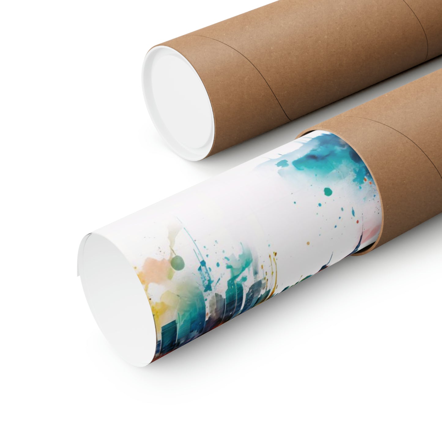 Dreamlike Illustration of a City New York Inspired -Matte Horizontal Posters - Stashbox New York Design #004