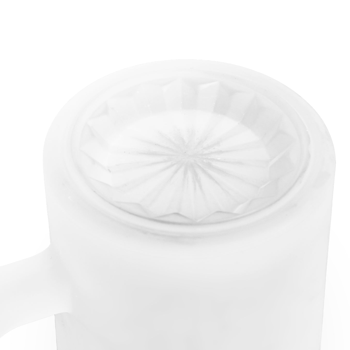 Frosted Glass Beer Mug Colorful Surfboard & Waves Design 036