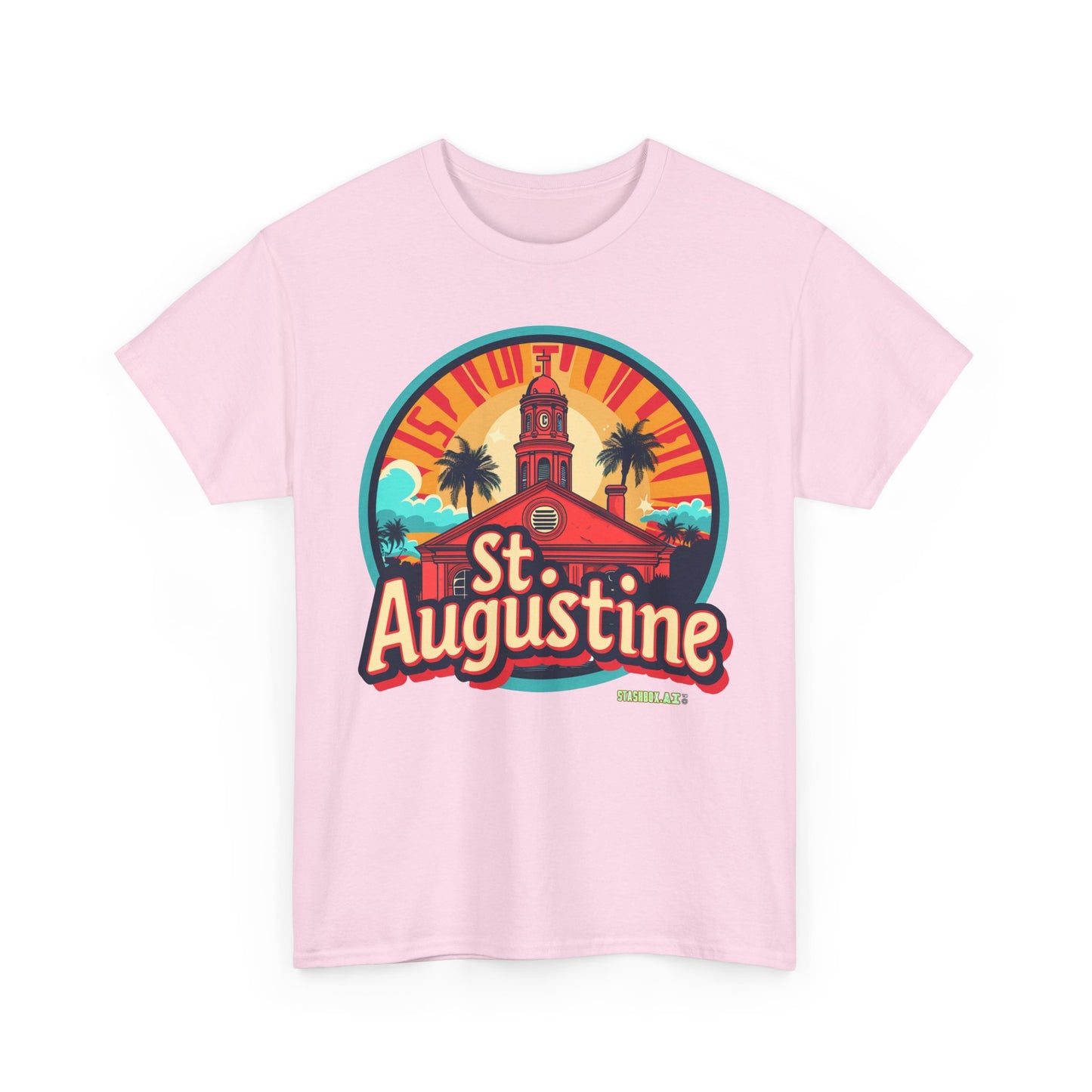 Unisex Heavy Cotton Tee St. Augustine Design 004