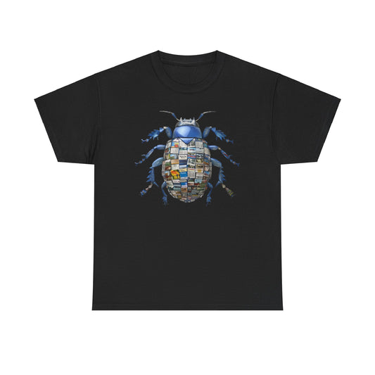 Heavy Cotton Tshirt Blue Beetle Tourism T-Shirt 001