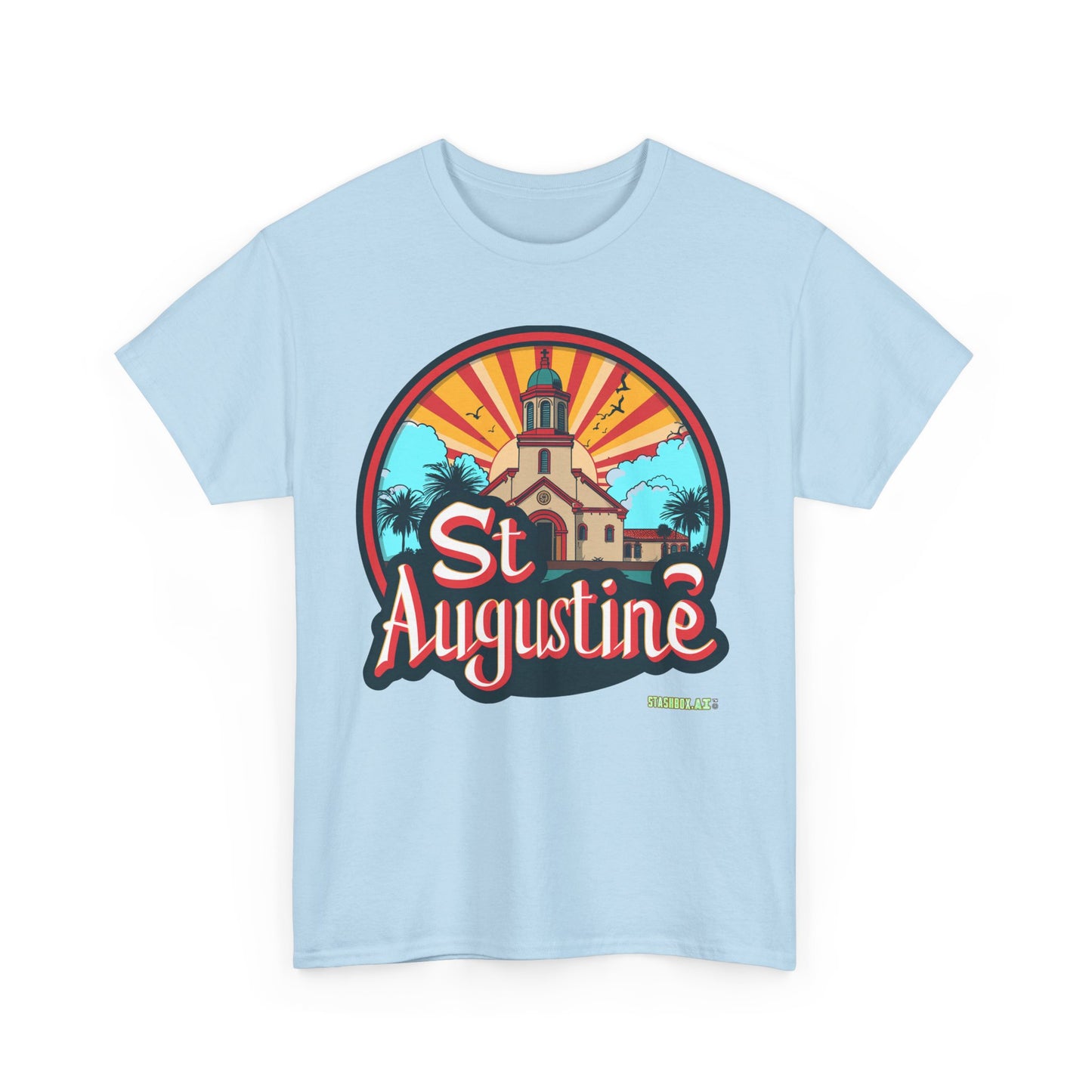 Unisex Heavy Cotton Tee St. Augustine Design 006