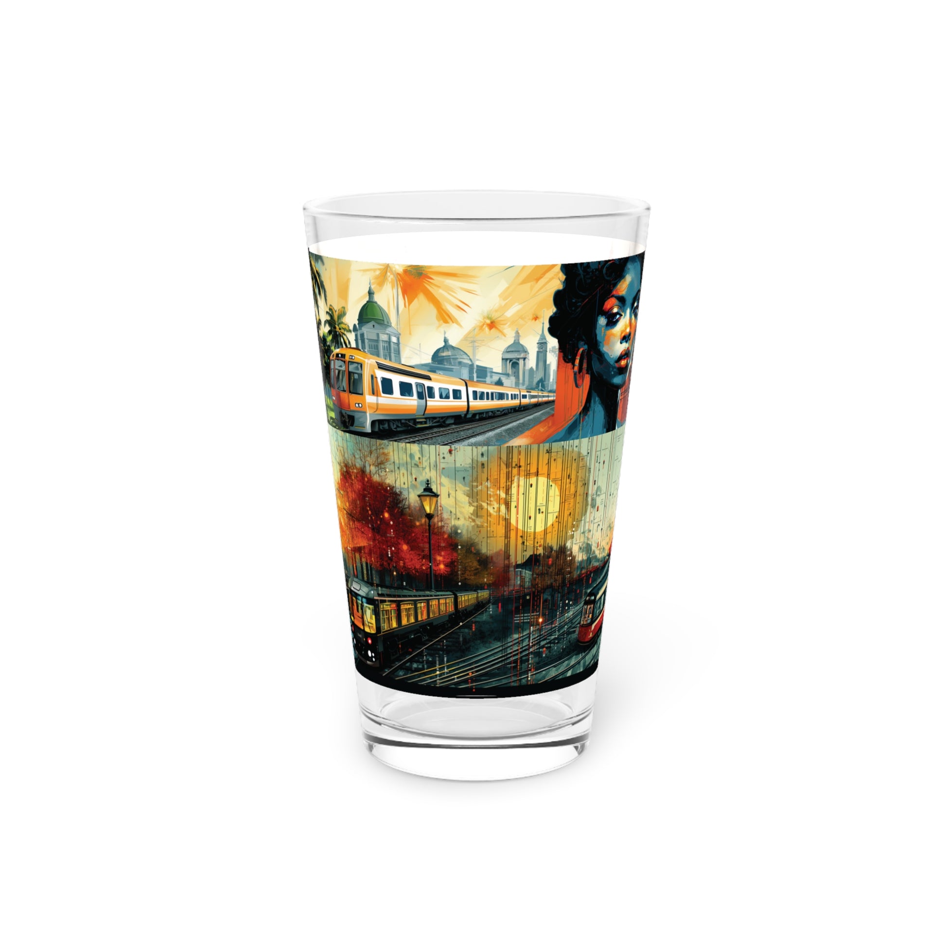 Immerse yourself in the Cityscape Chronicles with our Pint Glass. The Double Mural design captures the essence of urban life, making every sip an artistic adventure. #WimmelbilderWonders #StashboxArtistry