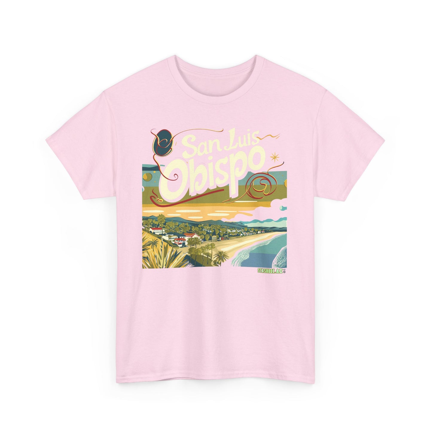 Unisex Heavy Cotton TShirt San Luis Obispo Design 006