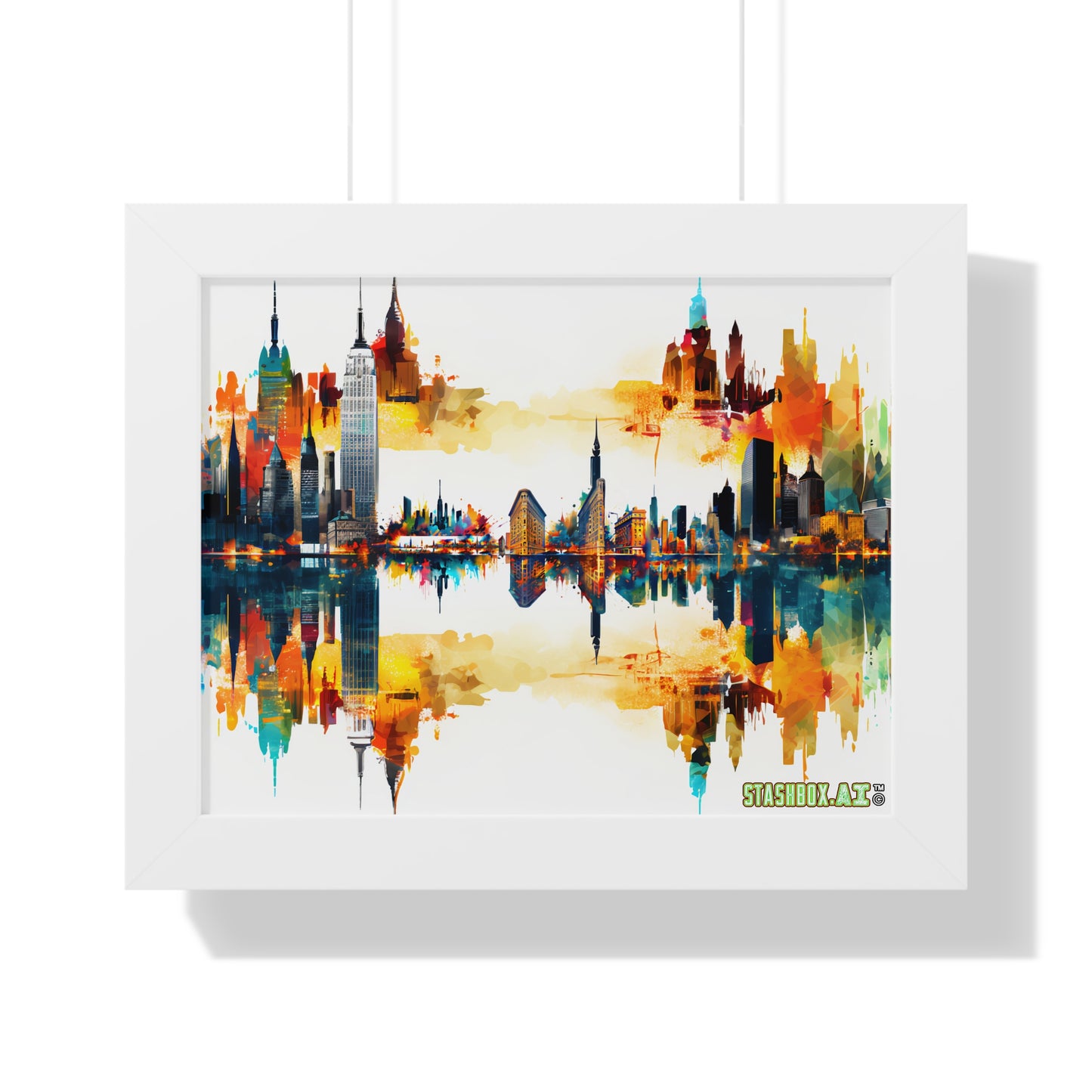 Artistic New York City Framed Poster - Stashbox Exclusive