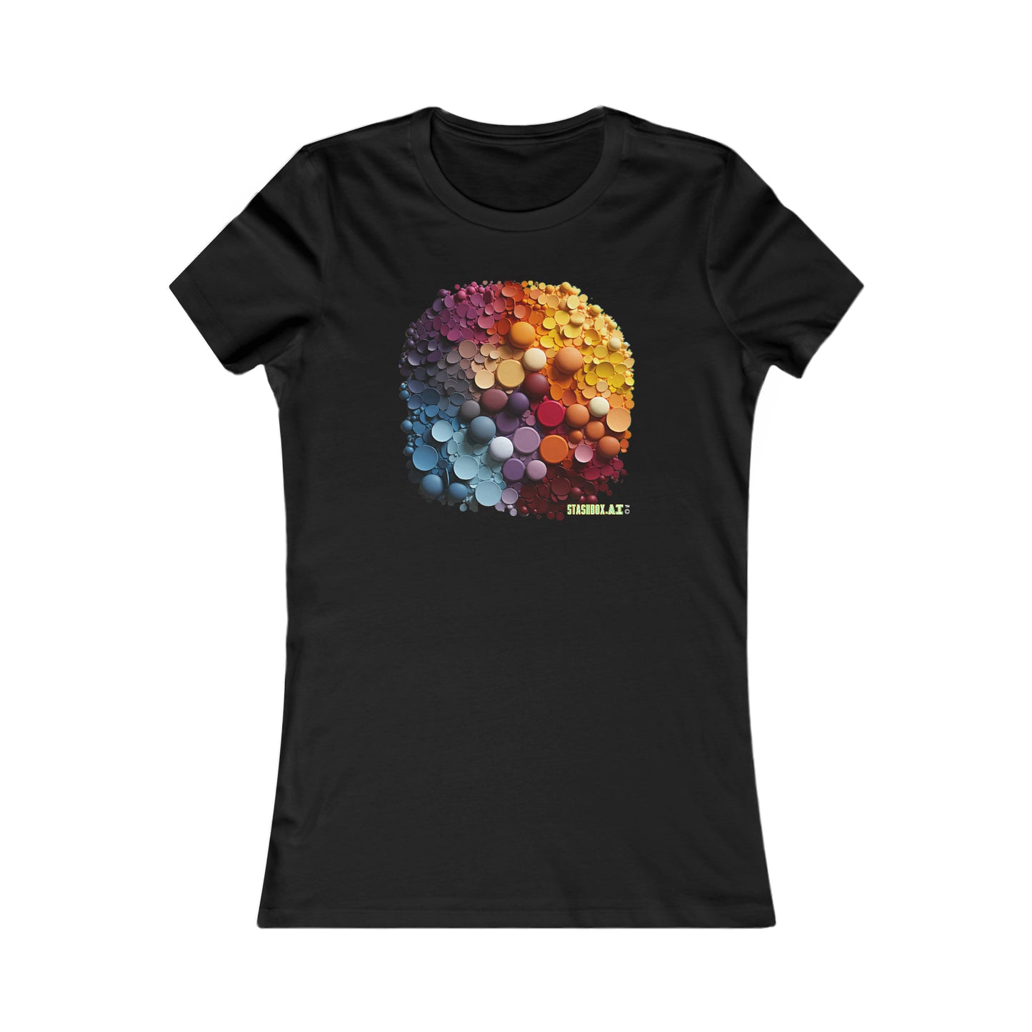 Women's Favorite T-Shirt Colorful Knolling Circles Art Style 008