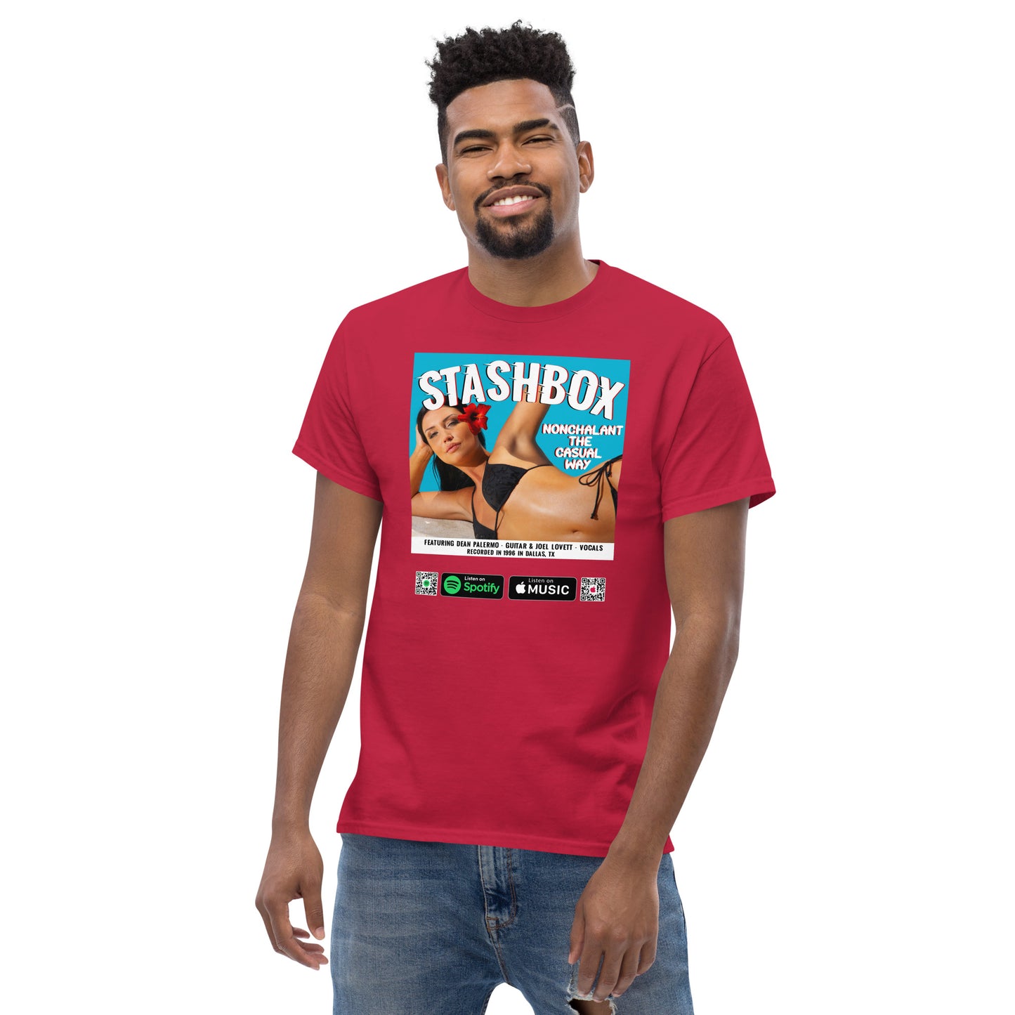 Men's Classic T-Shirt Nonchalant In The Casual Way Stashbox  024