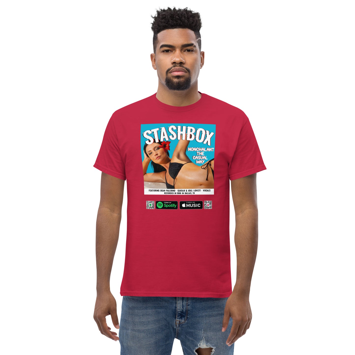 Immerse yourself in casual elegance with our Nonchalant In The Casual Way Men's Classic Tee, Design #024. Your fashion, your whimsical journey into effortless fashion, exclusively at Stashbox.ai.