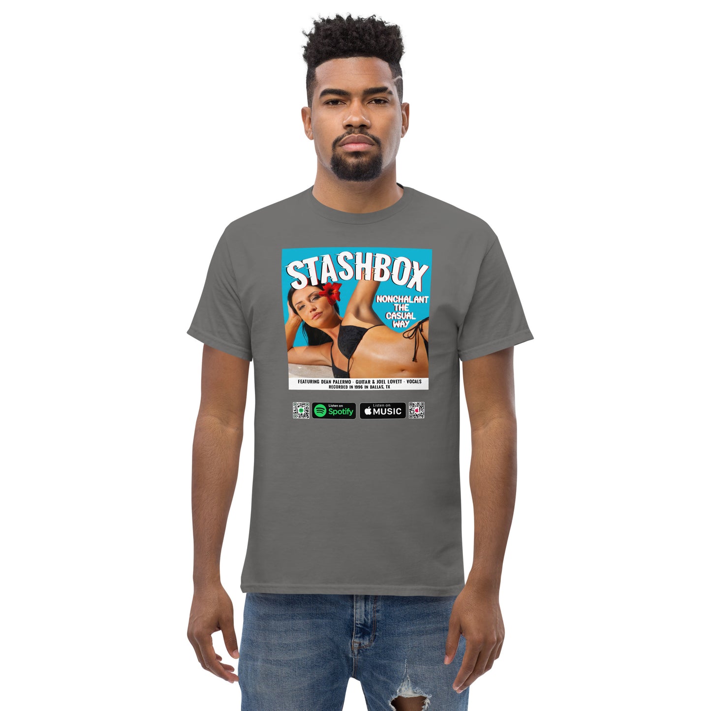 Men's Classic T-Shirt Nonchalant In The Casual Way Stashbox  024