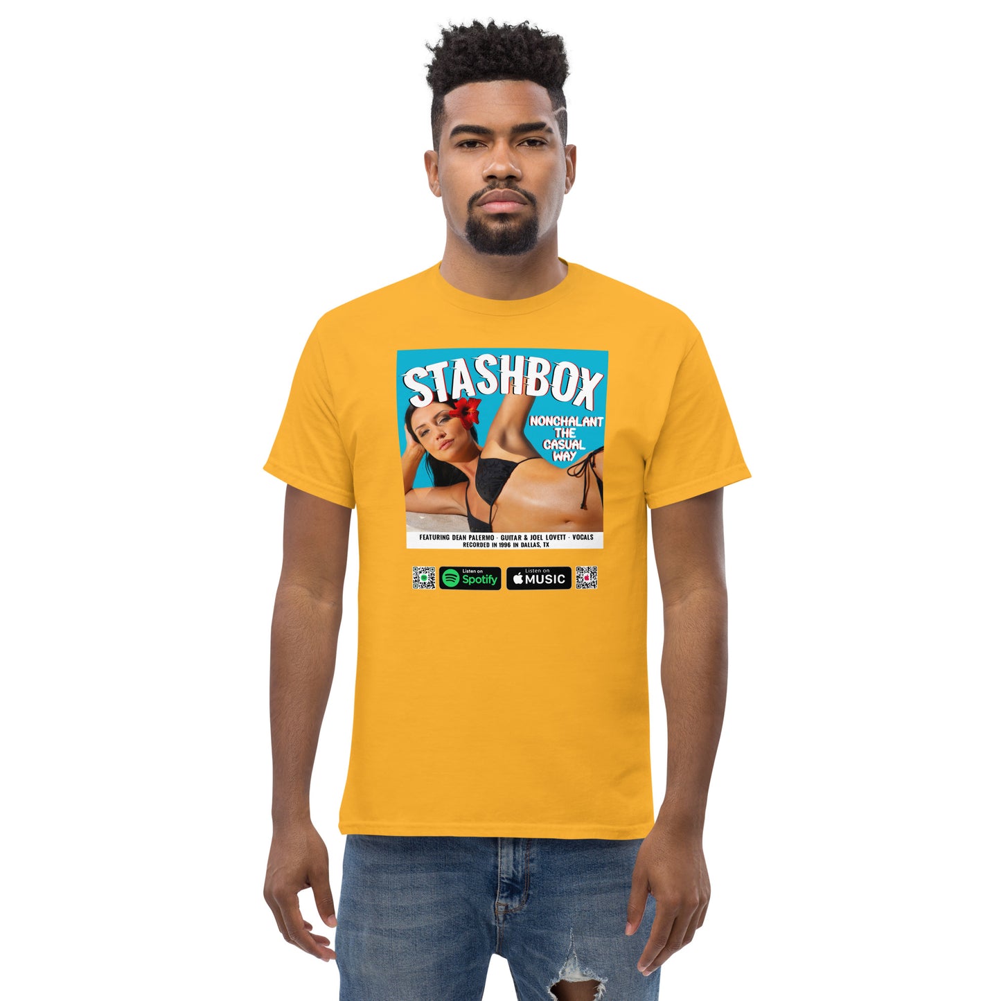 Men's Classic T-Shirt Nonchalant In The Casual Way Stashbox  024