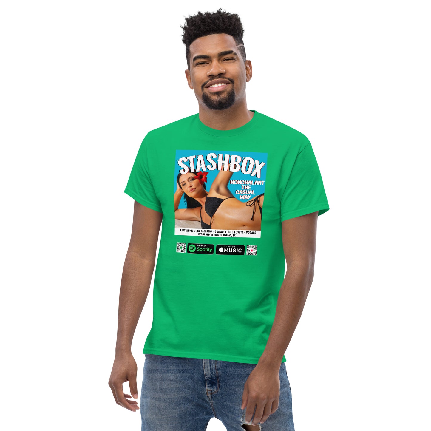 Men's Classic T-Shirt Nonchalant In The Casual Way Stashbox  024