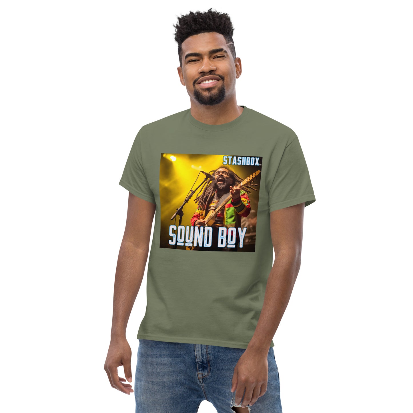 Men's Classic T-Shirt Sound Boy Stashbox 007
