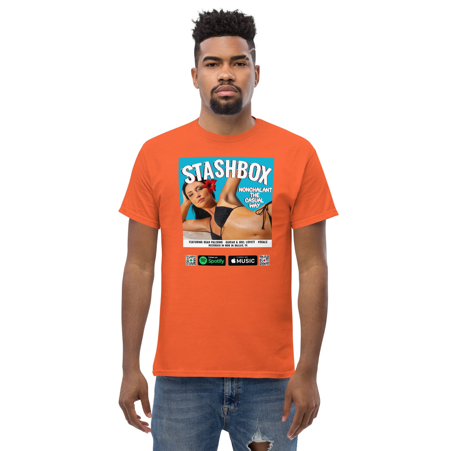 Men's Classic T-Shirt Nonchalant In The Casual Way Stashbox  024