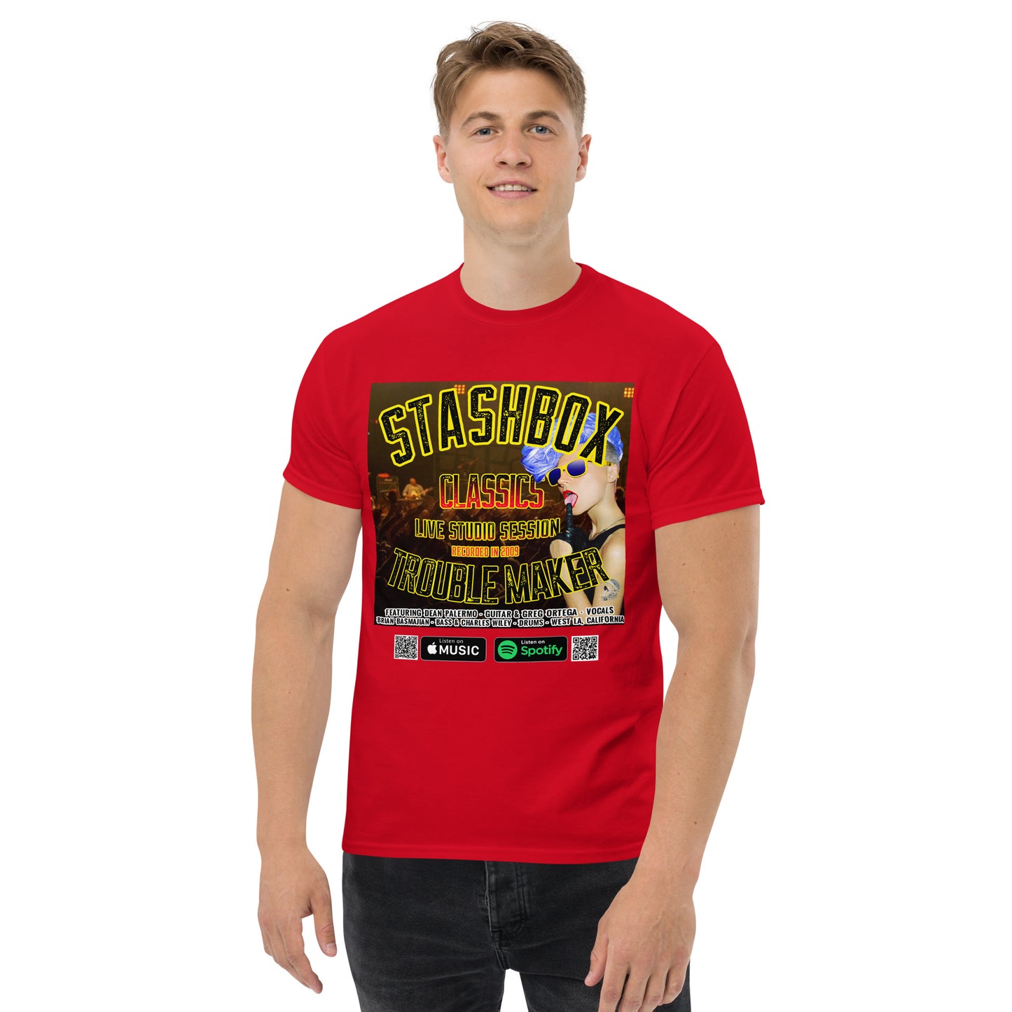 Men's Classic T-Shirt Trouble Maker Stashbox 012