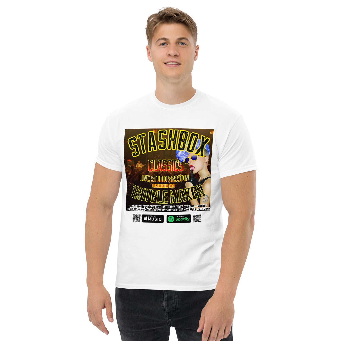 Men's Classic T-Shirt Trouble Maker Stashbox 012