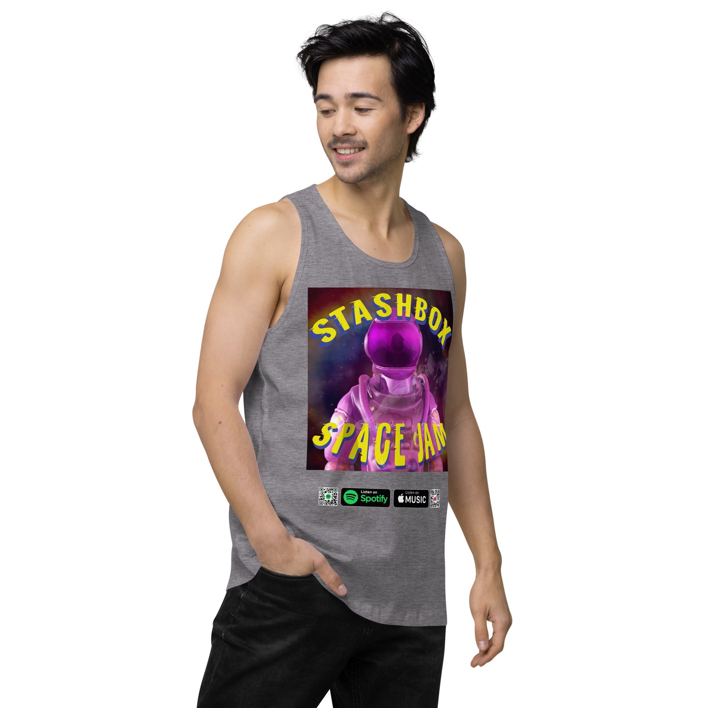 Men’s Premium Tank Top Space Jam Stashbox 005