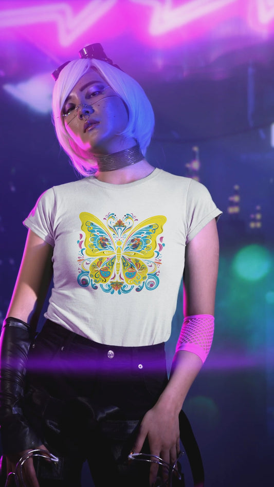 Women's Favorite T-Shirt Radient Butterfly Design 013