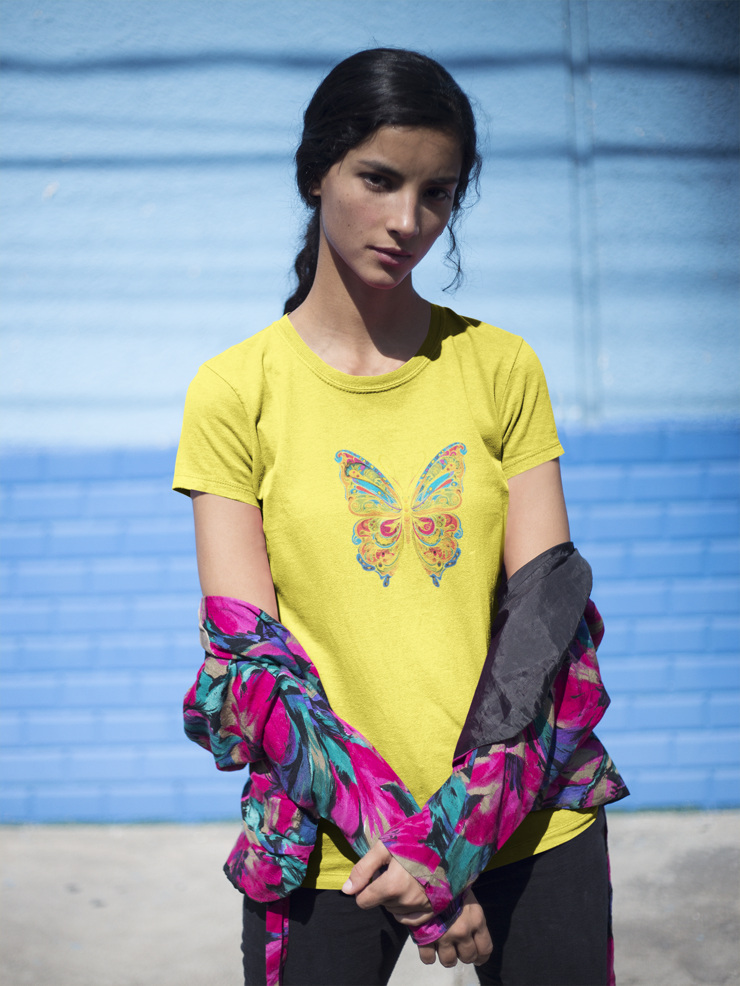 Women's Favorite T-Shirt Butterfly Design 014