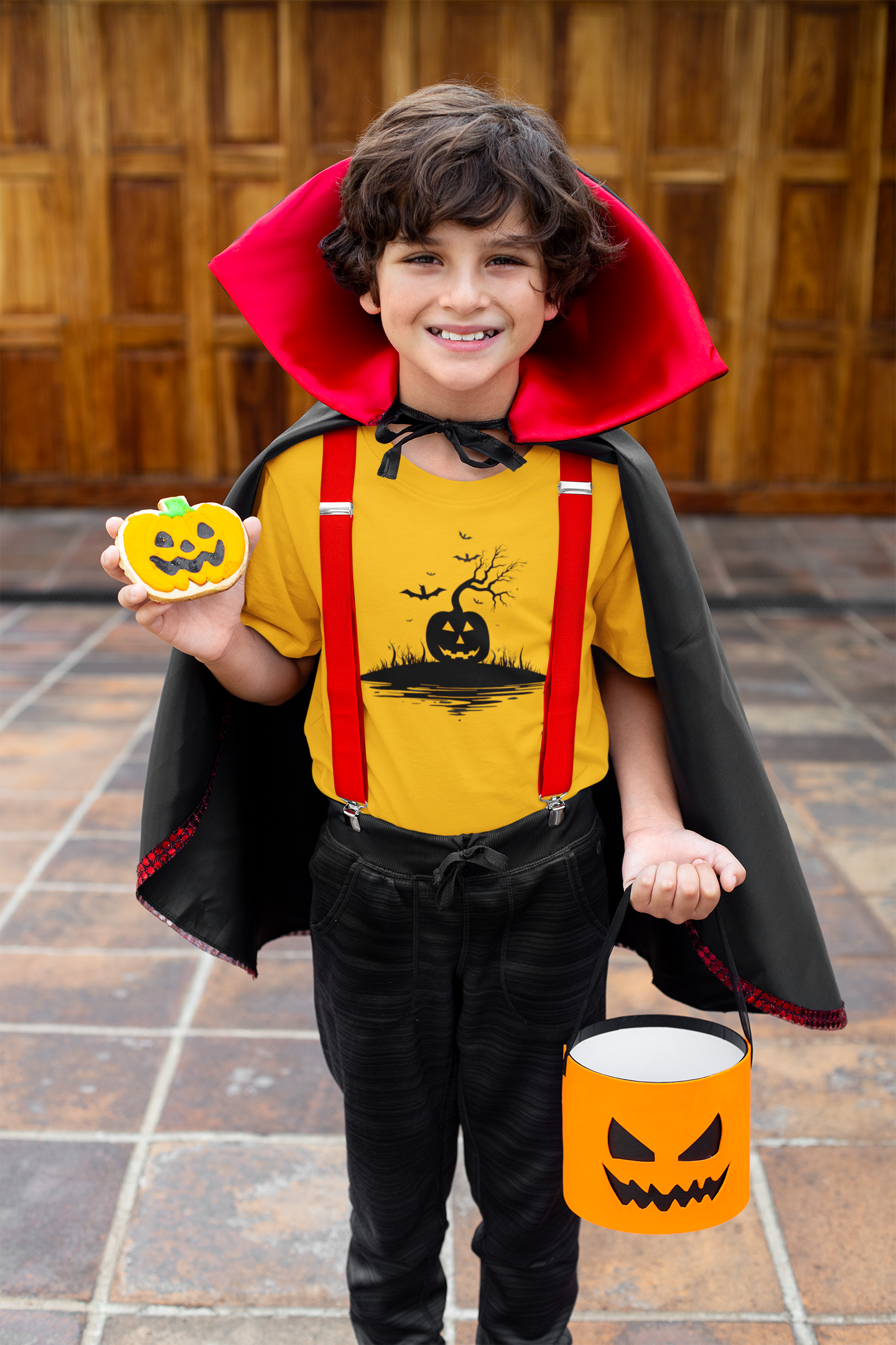 Toddler T-Shirt Halloween Pumpkin 005