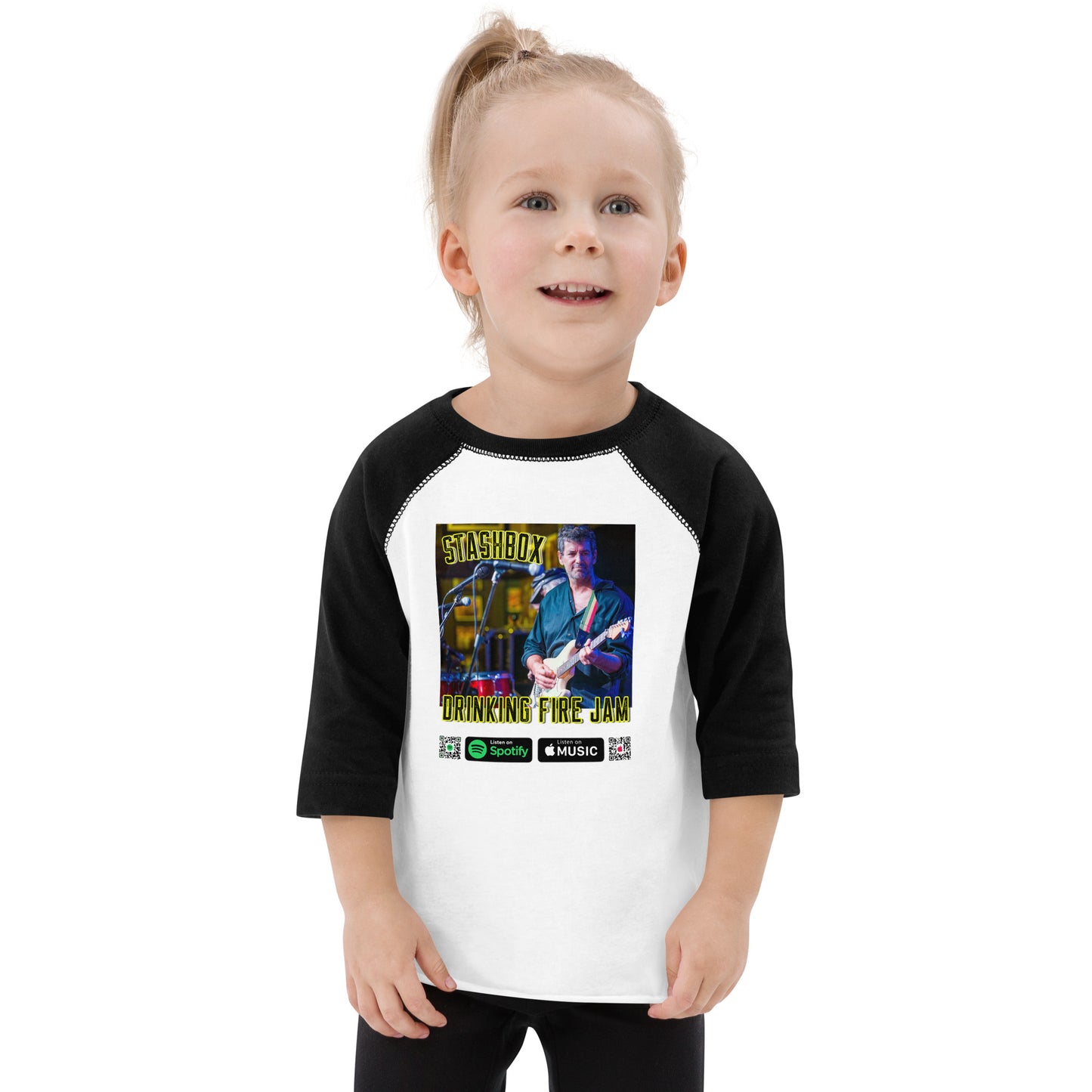 Toddler baseball shirt Drinking Fire Stashbox Design 004
