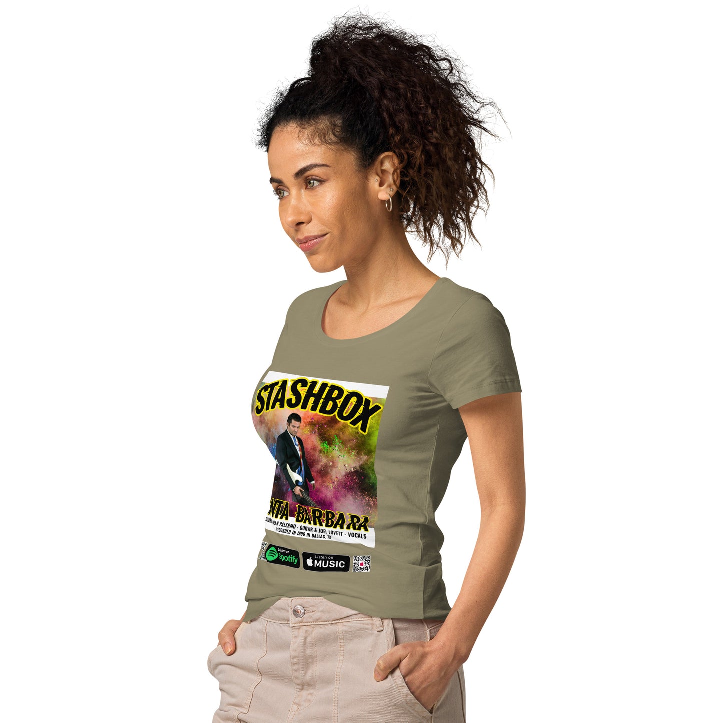 Women’s Basic Organic T-Shirt Santa Barbara Stashbox 025